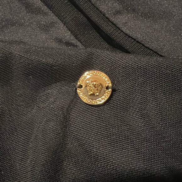 VERSACE Slashed One-Shoulder One-Piece Swimsuit Size 4 - Picture 6 of 9